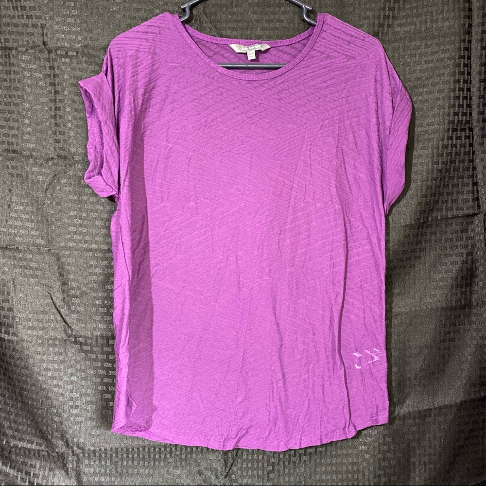 Gauzy purple patterned shirt